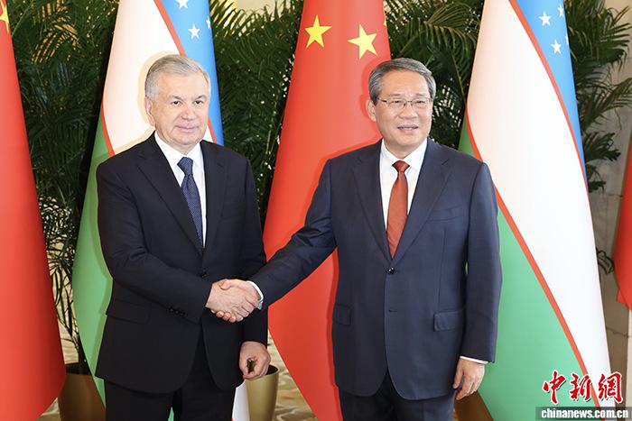 李強(qiáng)會見烏茲別克斯坦總統(tǒng)米爾濟(jì)約耶夫