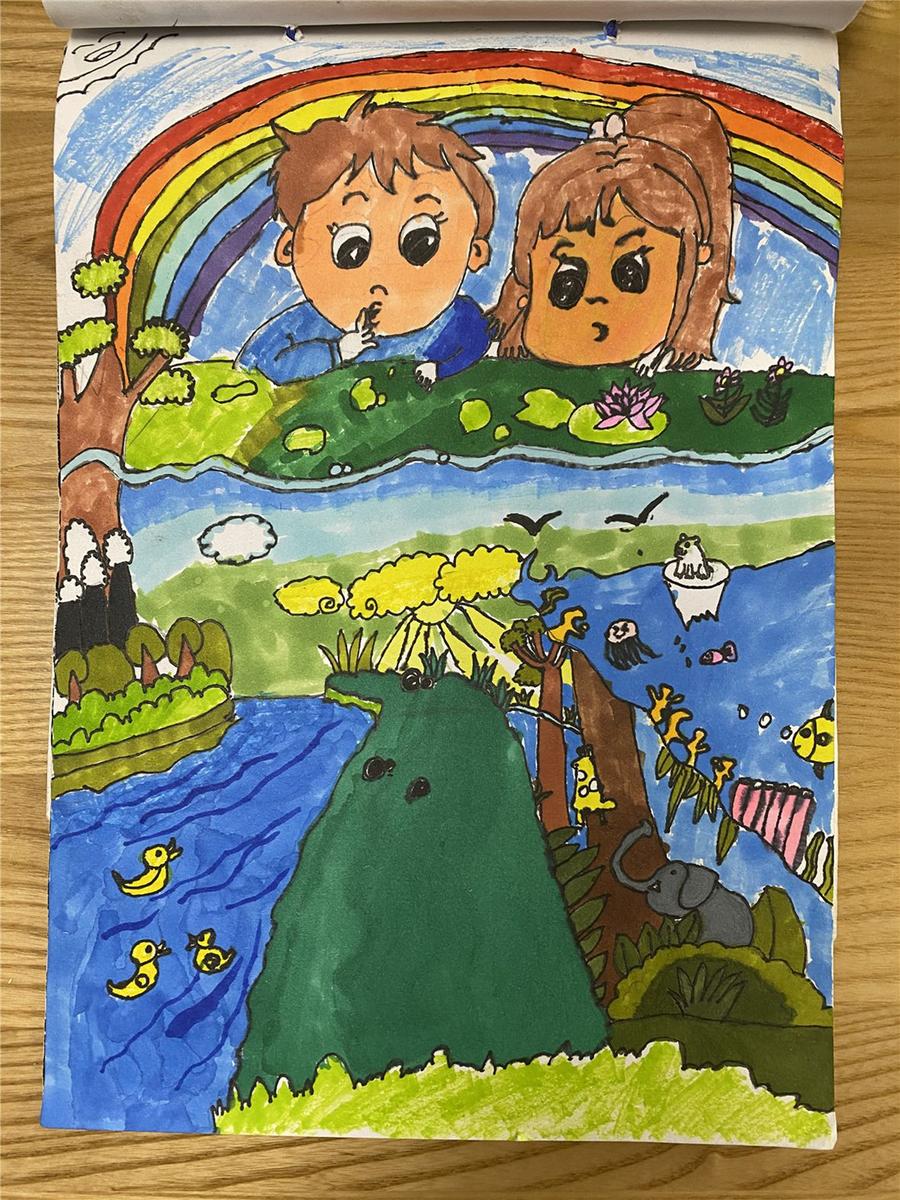 《夏日彩虹，保護(hù)地球》 孫睿陽 7歲