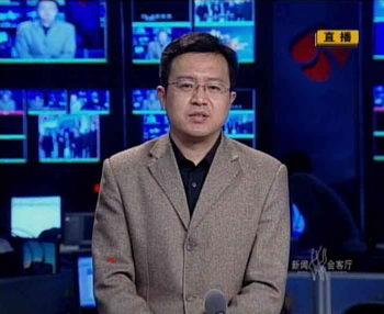 視頻連線江蘇省農(nóng)民工工作辦公室副主任曹炳泰