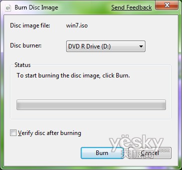 圖為:燒錄ISO鏡像文件