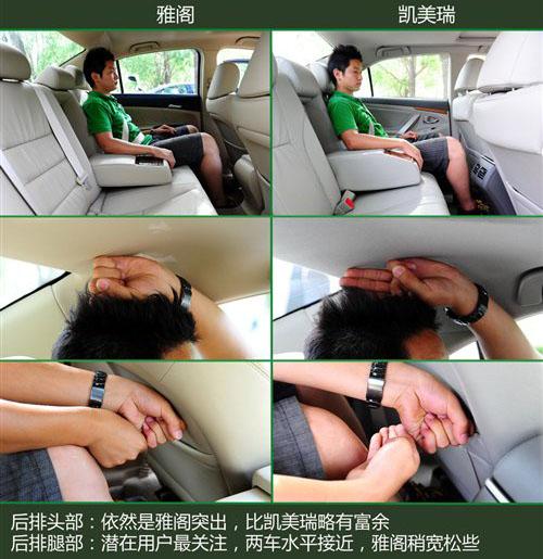 中型車銷量王PK 2010款雅閣對比凱美瑞