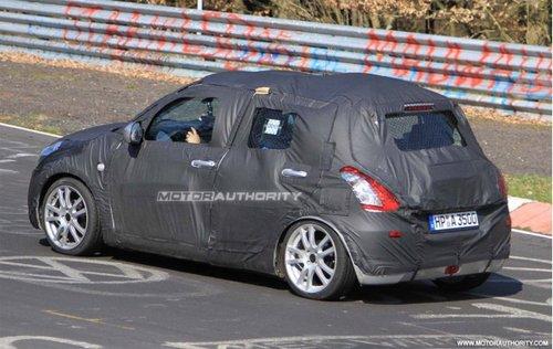 將推四驅(qū)車(chē)型 鈴木新雨燕路試諜照曝光