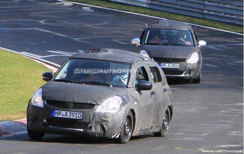 將推四驅(qū)車(chē)型 鈴木新雨燕路試諜照曝光