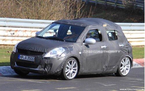 將推四驅(qū)車(chē)型 鈴木新雨燕路試諜照曝光