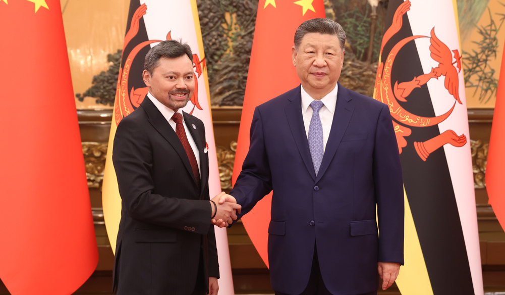 習(xí)近平會(huì)見文萊王儲(chǔ)比拉