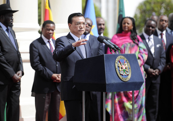 李克強(qiáng)要求中國公司精心建設(shè)蒙內(nèi)鐵路