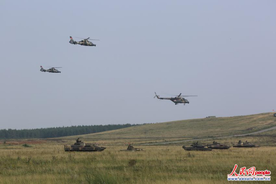 中俄軍演中方部隊未經(jīng)調(diào)整進入針對性訓練(圖)