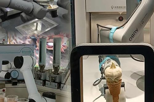 拉花咖啡、冰激凌、奶茶，它們做得水靈靈